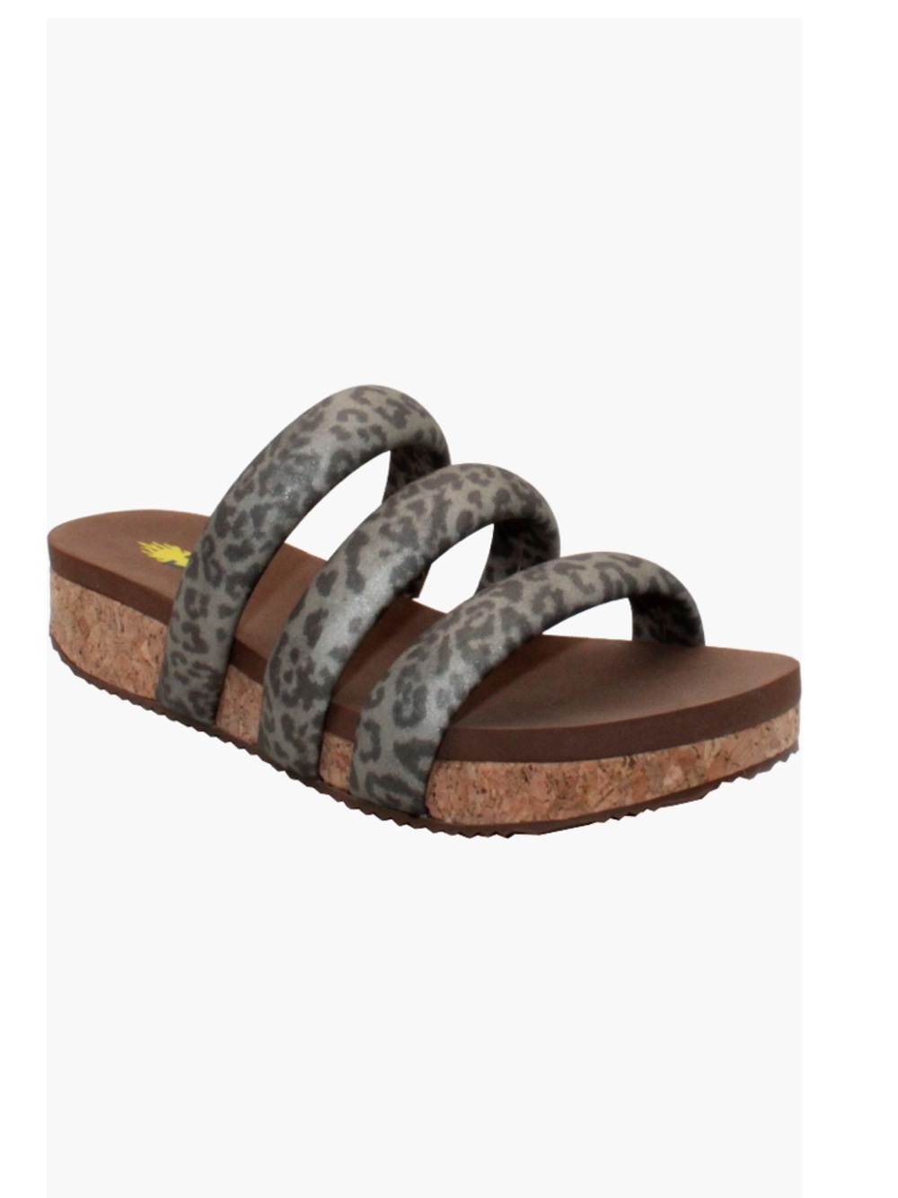 Volatile Gillette Slide Sandals Pewter & Cork Midsole Women’s Size 10